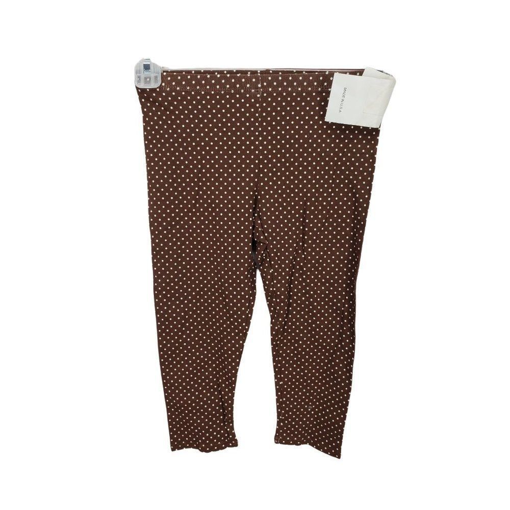 Girl Friends By Anita G Brown Polka Dot leggings‎ pants size 7